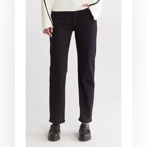 Rag & Bone Hattie Mid Rise Full Length Jeans Black